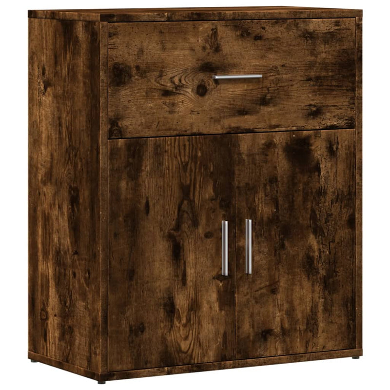 Dressoirs 2 St 60X31X70 Cm Bewerkt Hout Gerookt Eikenkleurig