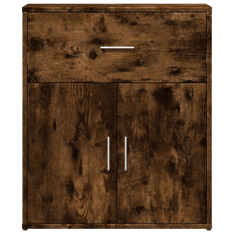 Dressoirs 2 St 60X31X70 Cm Bewerkt Hout Gerookt Eikenkleurig