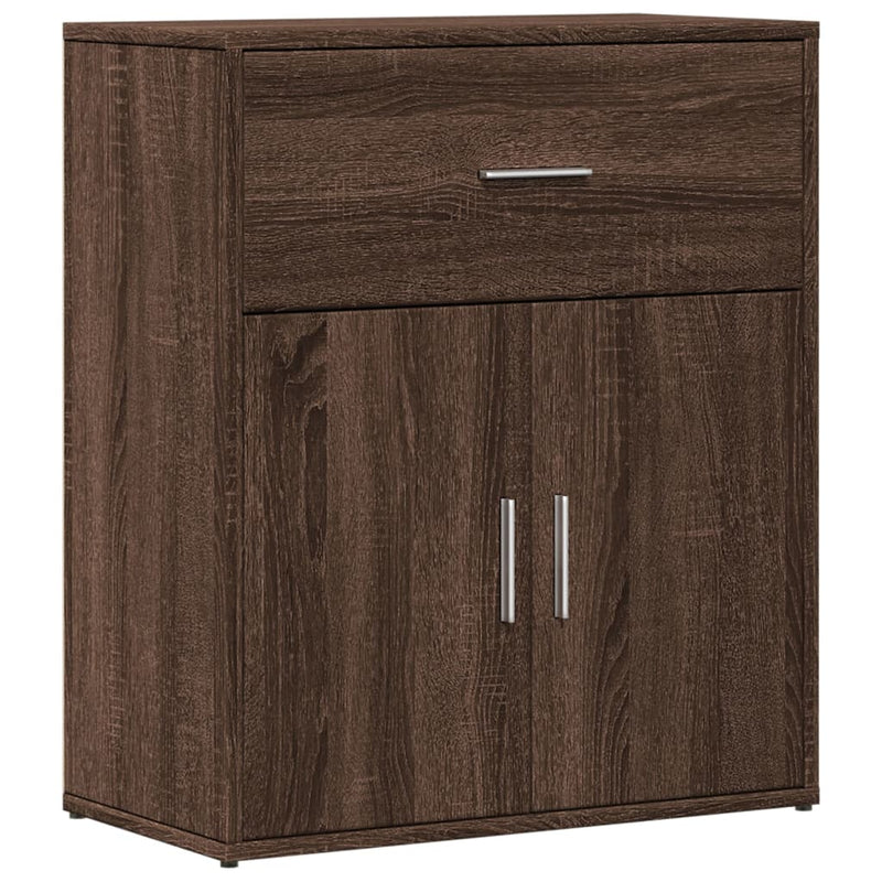 Dressoirs 2 St 60X31X70 Cm Bewerkt Hout Bruin Eikenkleurig
