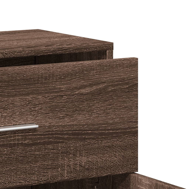 Dressoirs 2 St 60X31X70 Cm Bewerkt Hout Bruin Eikenkleurig