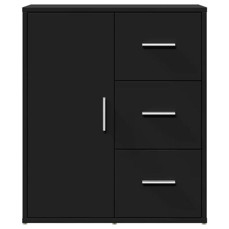 Dressoirs 2 St 60X31X70 Cm Bewerkt Hout Zwart