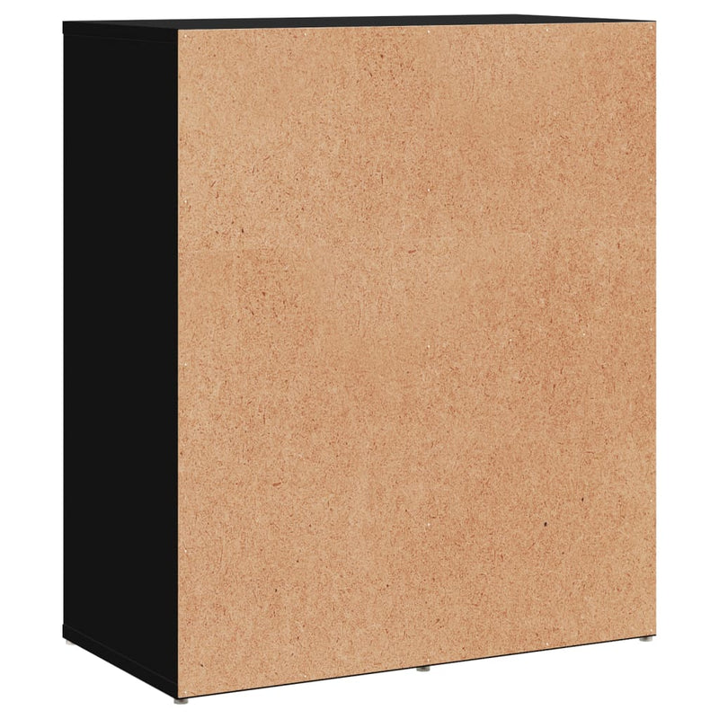 Dressoirs 2 St 60X31X70 Cm Bewerkt Hout Zwart