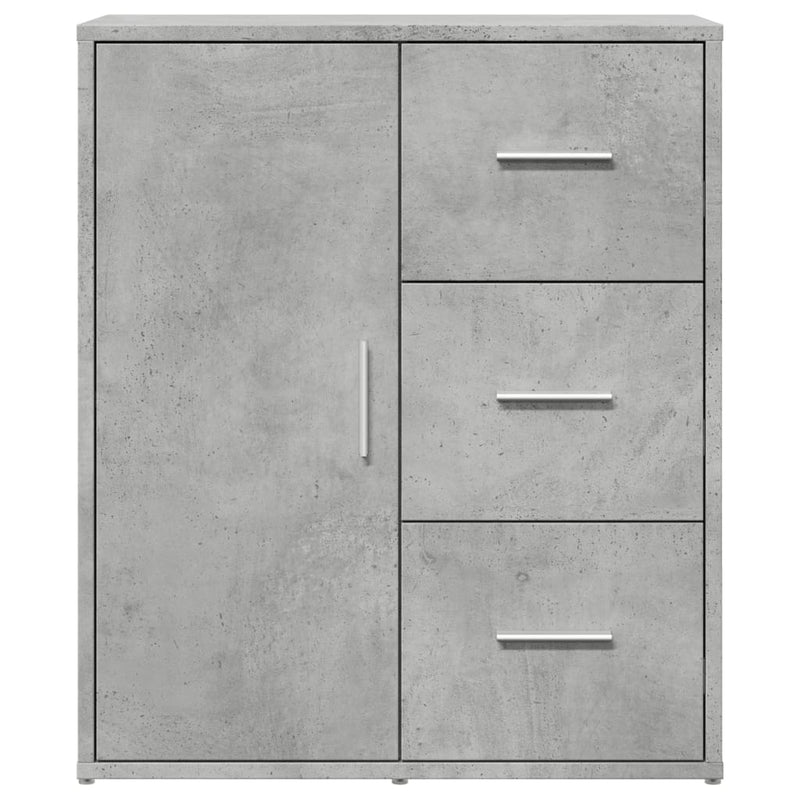 Dressoirs 2 St 60X31X70 Cm Bewerkt Hout Betongrijs