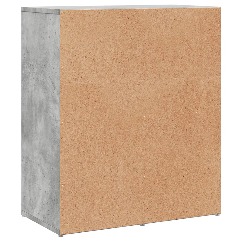 Dressoirs 2 St 60X31X70 Cm Bewerkt Hout Betongrijs