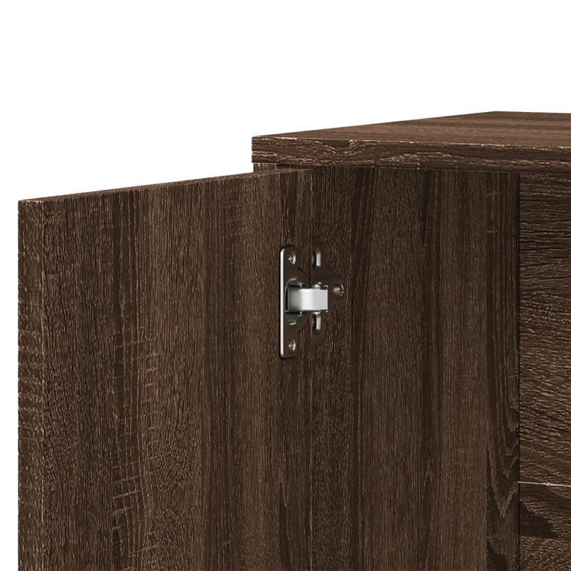 Dressoirs 2 St 60X31X70 Cm Bewerkt Hout Bruin Eikenkleurig