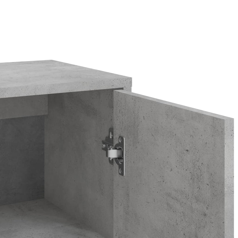 Dressoirs 2 St 60X31X84 Cm Bewerkt Hout Betongrijs