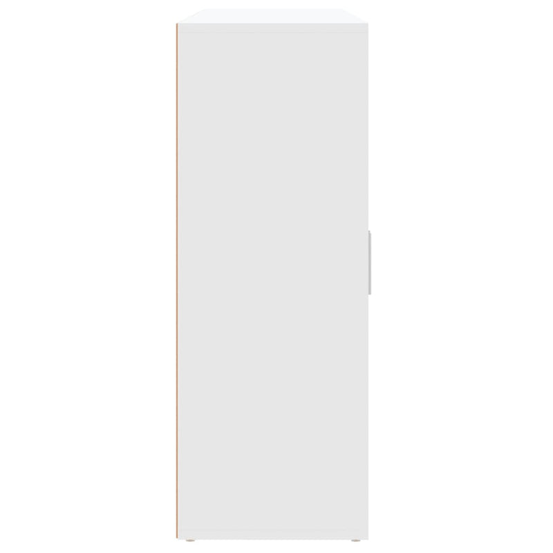 Dressoirs 3 St 60X31X84 Cm Bewerkt Hout Wit
