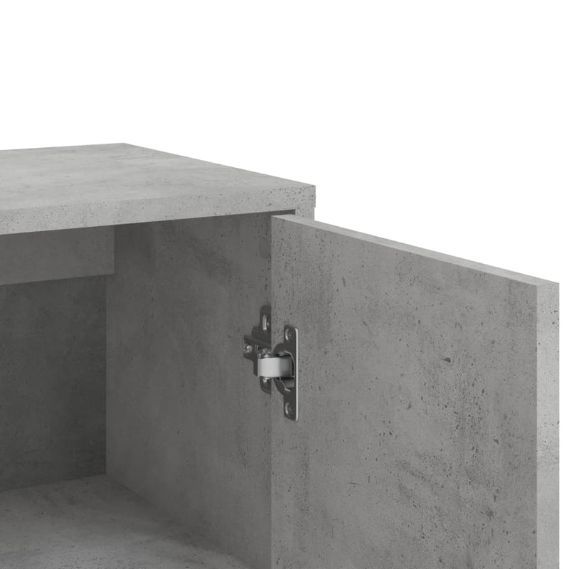 Dressoirs 3 St 60X31X84 Cm Bewerkt Hout Betongrijs