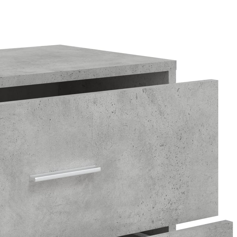 Dressoirs 3 St 60X31X84 Cm Bewerkt Hout Betongrijs