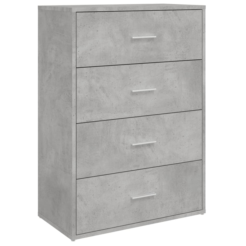 Dressoirs 2 St 60X31X84 Cm Bewerkt Hout Betongrijs