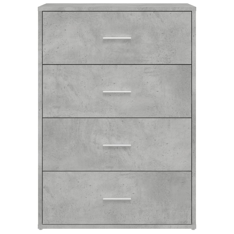 Dressoirs 2 St 60X31X84 Cm Bewerkt Hout Betongrijs