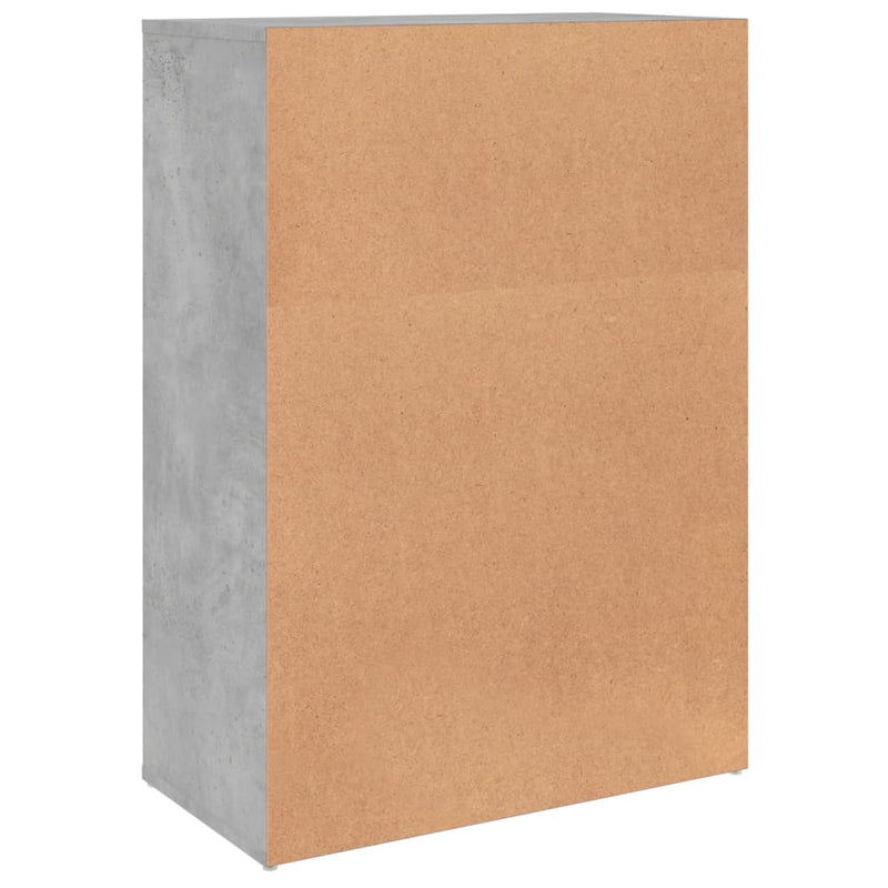 Dressoirs 2 St 60X31X84 Cm Bewerkt Hout Betongrijs