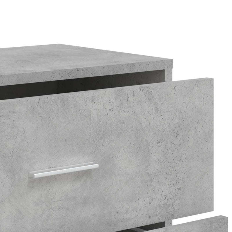 Dressoirs 2 St 60X31X84 Cm Bewerkt Hout Betongrijs