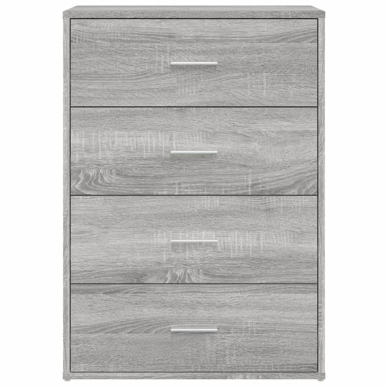 Dressoirs 2 St 60X31X84 Cm Bewerkt Hout Grijs Sonoma Eikenkleur