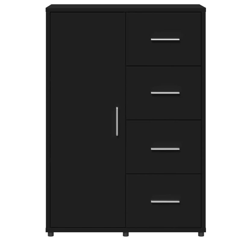 Dressoirs 2 St 60X31X84 Cm Bewerkt Hout Zwart