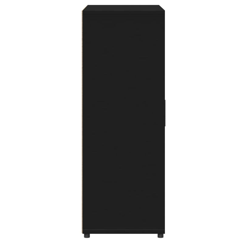 Dressoirs 2 St 60X31X84 Cm Bewerkt Hout Zwart