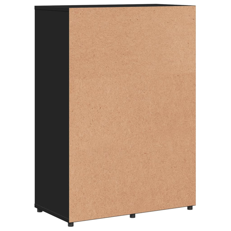 Dressoirs 2 St 60X31X84 Cm Bewerkt Hout Zwart