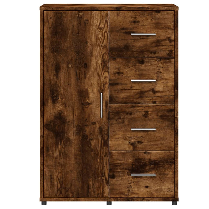Dressoirs 2 St 60X31X84 Cm Bewerkt Hout Gerookt Eikenkleurig