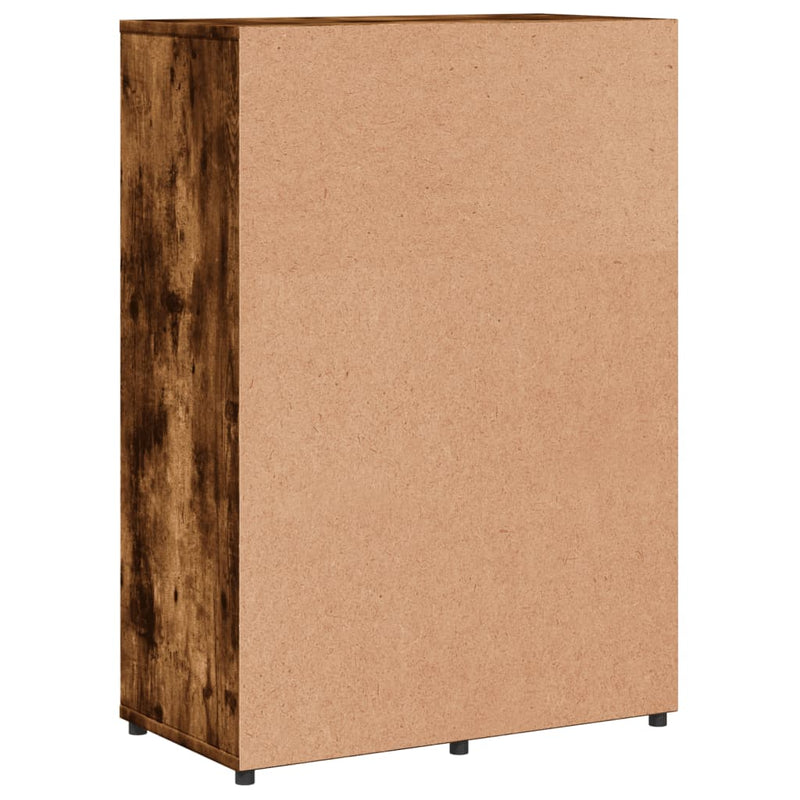 Dressoirs 2 St 60X31X84 Cm Bewerkt Hout Gerookt Eikenkleurig