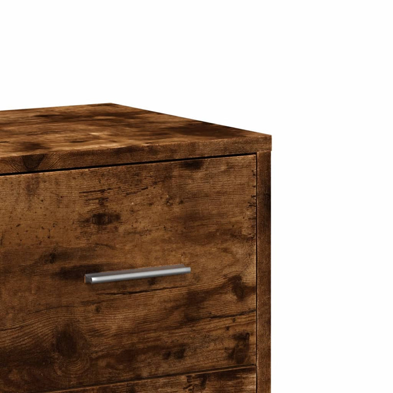 Dressoirs 2 St 60X31X84 Cm Bewerkt Hout Gerookt Eikenkleurig