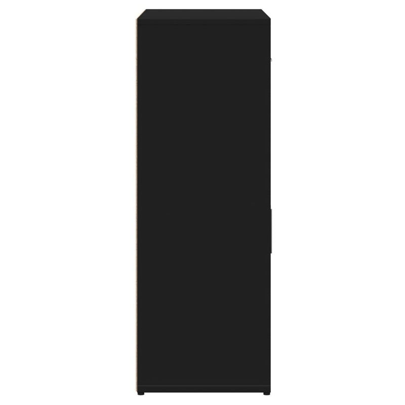 Dressoirs 2 St 60X30X84 Cm Bewerkt Hout Zwart