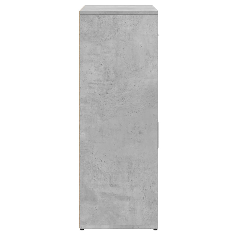 Dressoirs 2 St 60X30X84 Cm Bewerkt Hout Betongrijs
