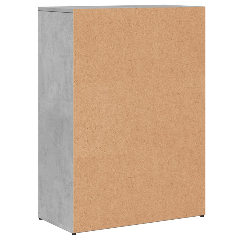 Dressoirs 2 St 60X30X84 Cm Bewerkt Hout Betongrijs