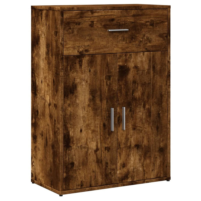Dressoirs 2 St 60X30X84 Cm Bewerkt Hout Gerookt Eikenkleurig