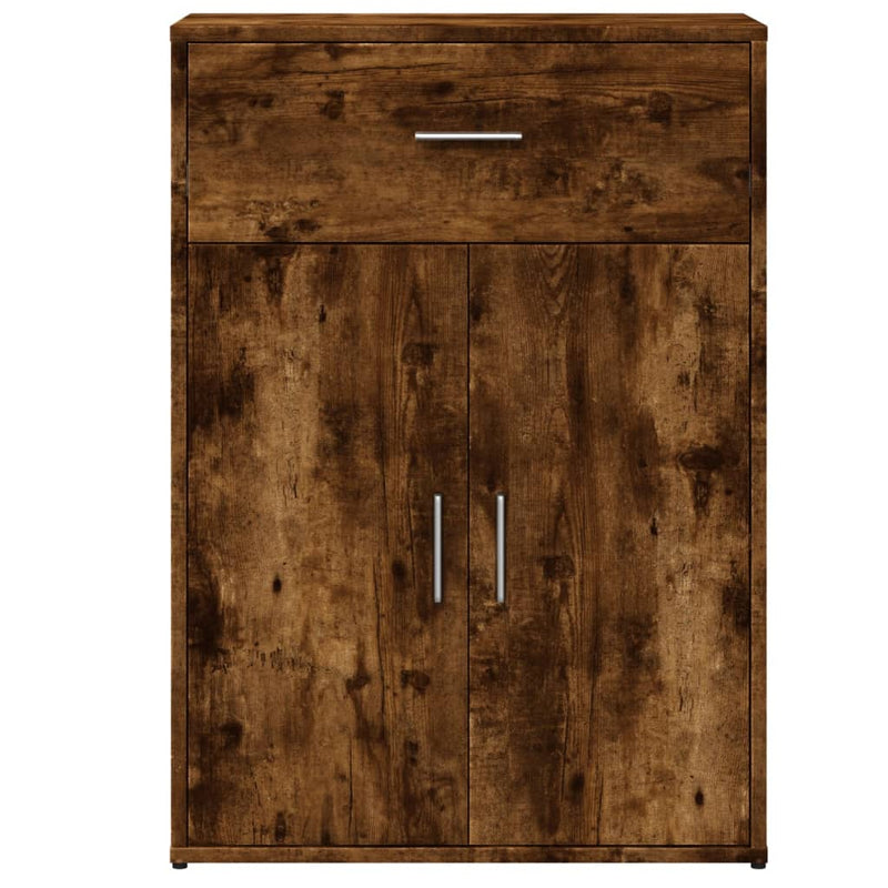 Dressoirs 2 St 60X30X84 Cm Bewerkt Hout Gerookt Eikenkleurig