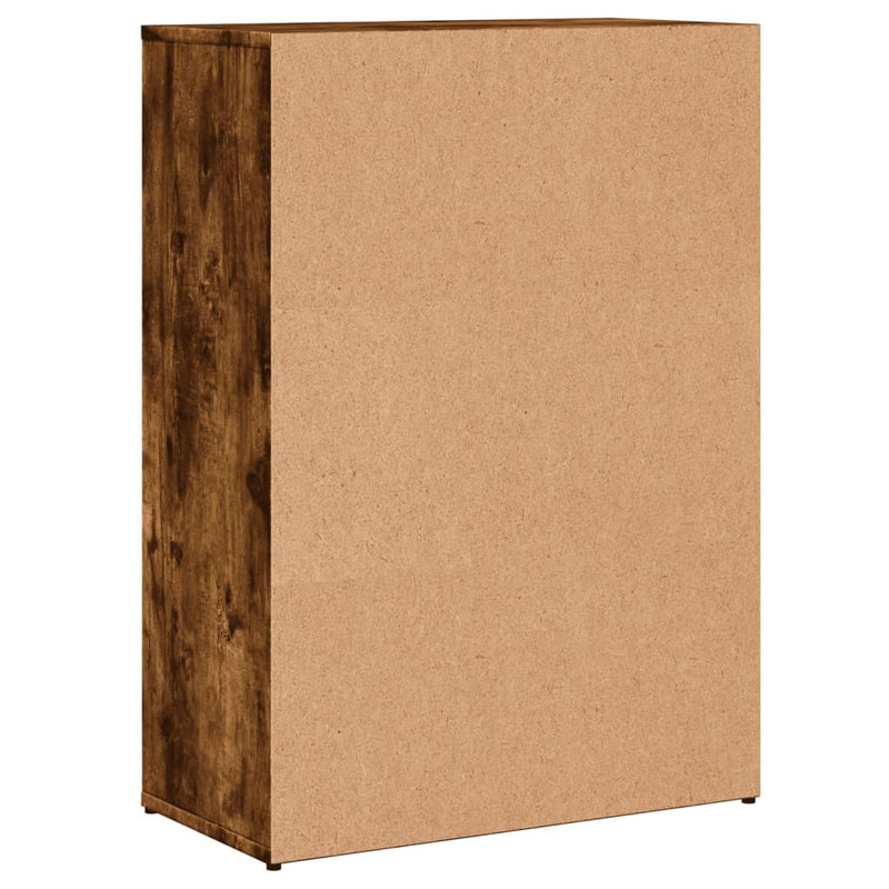 Dressoirs 2 St 60X30X84 Cm Bewerkt Hout Gerookt Eikenkleurig