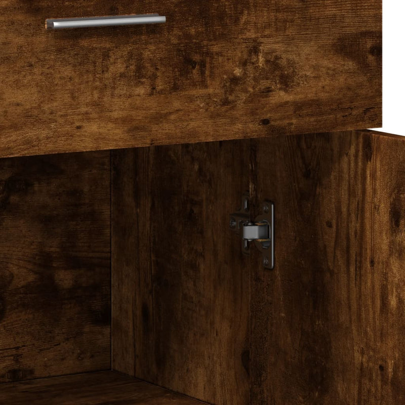 Dressoirs 2 St 60X30X84 Cm Bewerkt Hout Gerookt Eikenkleurig