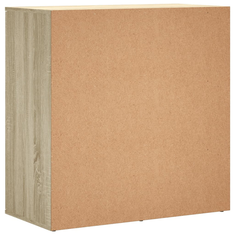 Dressoirs 2 St 79X38X80 Cm Bewerkt Hout Sonoma Eikenkleurig