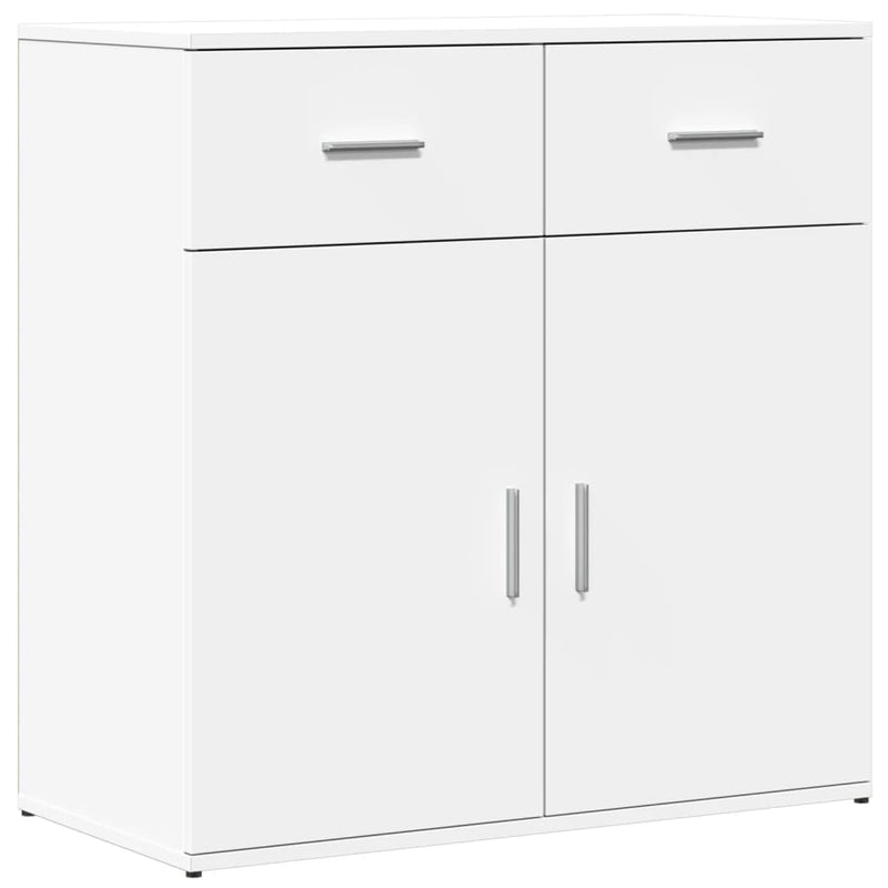 Dressoirs 2 St 79X38X80 Cm Bewerkt Hout Wit