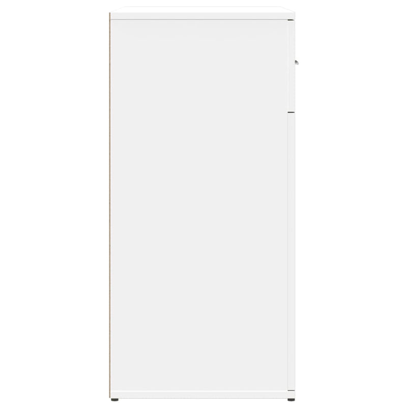 Dressoirs 2 St 79X38X80 Cm Bewerkt Hout Wit