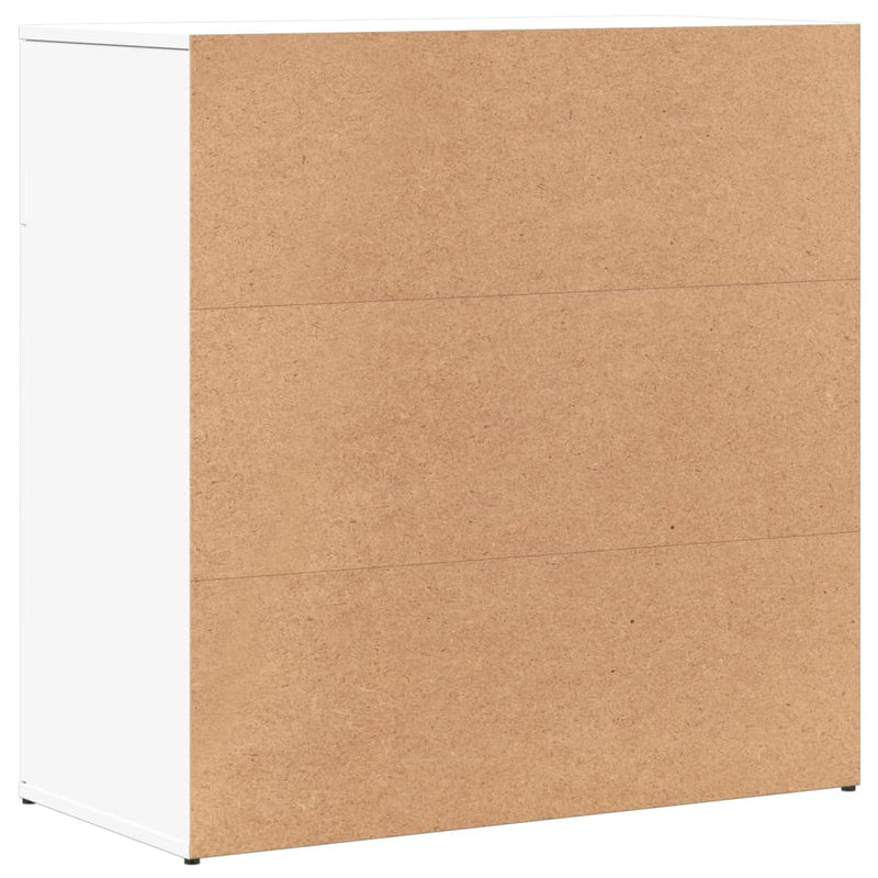 Dressoirs 2 St 79X38X80 Cm Bewerkt Hout Wit